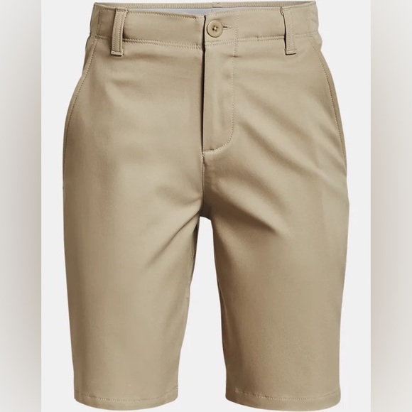 Boys Under Armour golf shorts khaki small - Picture 1 of 3